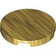 LEGO Tile 3x3 Circle No.1 Guld B1266-6327553