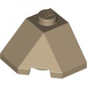 LEGO Roof Tile 2x2x1 45° Bottom 45° Mörkbeige B3051-6331865