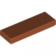 LEGO Flat Tile 1x3 Mörkorange B3987-6340118