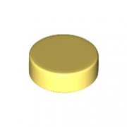 LEGO Flat Tile 1x1 Round Ljusgul B0989-6343806