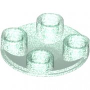 LEGO Slide Shoe 2x2 Transparent Ljusblå Opalescence 6350385-B2479