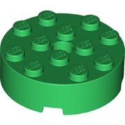 LEGO Brick 4x4 Round W. Ø4.9 W. Kl. Grön B0931-6353424