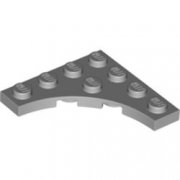 LEGO Plate 4x4 W. Arch Ljusgrå B0066-6353802