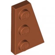 LEGO Right Plate 2x3 W. Angle Mörkorange B4837-6360215
