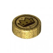 LEGO Flat Tile  Round 1x1 Mynt Guld R0963-6375358