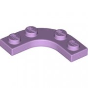 LEGO Plate 3x3 1/4 Circle W. Cut Out Lavender B4087-6381957