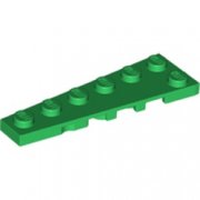 LEGO Left Plate 2x6 9 Deg. Grön B3012-6385260