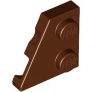 LEGO Left Plate 2x2 27 Deg. Rödbrun B0578-6385263