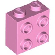 LEGO Brick 1x2x1 2/3 With 4 Knobs Rosa B1577-6403266
