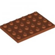 LEGO Plate 4x6 Mörkrange B2393-6426644