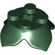 LEGO Plate 2x2 2/3 W. Krydshul & Crown Leaf Mörkgrön R0579-6426730