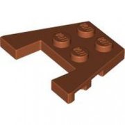 LEGO Plate 3x4 W. Angles Mörkorange B4183-6429033