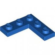 LEGO Corner Plate 1x3x3 Blå B3476-6430378
