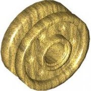 LEGO Technic Rim Narrow Ø18x7 W. Hole Ø4.8 Guld 6435037-T0999