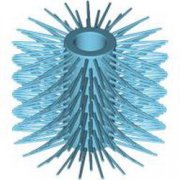 LEGO Brush Ø24x18.2 Medium Azur Brush R1383-6440059