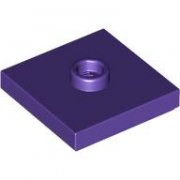 LEGO Plate 2x2 W. 1 Knob Lila B4080-6446090