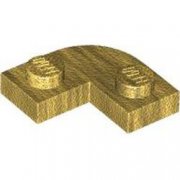 LEGO Plate 2x2 1/4 Circle W. Cut Out Guld B3259-6473751