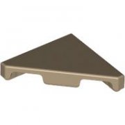 LEGO Tile 2x2 W. Deg. 45 Cut Mörkbeige B3452-6480380