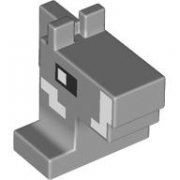 LEGO Minecraft Huvud Åsna Ljusgrå R0211-6481489
