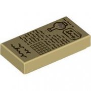 LEGO Flat Tile 1x2 Trollformel Beige R0515-6481741
