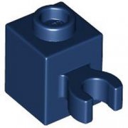 LEGO Brick 1x1 W. Holder Horizontal Mörkblå B4212-6484604
