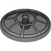 LEGO Round Plate Ø36x6,4 Transparent Svart 6488696-R0513