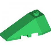 LEGO Left Roof Tile 2x4 W. Angle Grön B4142-6493344