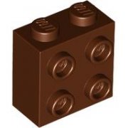 LEGO Brick 1x2x1 2/3 With 4 Knobs Rödbrun B1131-6500421