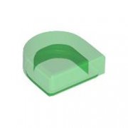 LEGO Flat Tile 1x1 1/2 Circle Transparent Grön B0727-6507961