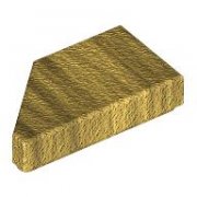 LEGO Tile 1x2 Deg. 45 Cut Right Guld B2512-6508086