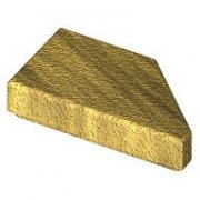 LEGO Tile 1x2 Deg. 45 Cut Left Guld B2521-6508101