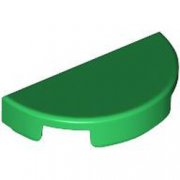 LEGO Tile 1x2 W. 1/2 Circle Grön B4168-6510079