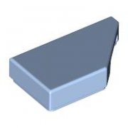 LEGO Tile 1x2 Deg. 45 Cut Right Ljusblå B3296-6510147
