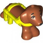LEGO Hund Med Rullstol Mörkorange R1089-6510642