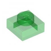 LEGO Plate 1x1 Transparent Grön B3576-6513967