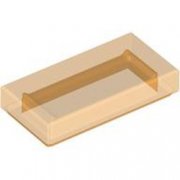 LEGO Flat Tile 1x2 Transparent Orange B3118-6514225