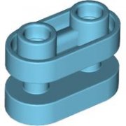 LEGO Technic Brick 1x2 Rounded W. 3.2 Shaft Medium Azur T1242-6525399