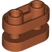 LEGO Technic Brick 1x2 Rounded W. 3.2 Shaft Mörkorange T1145-6526024