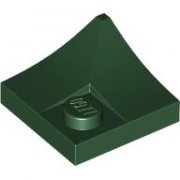 LEGO Plate 2x2x2/3 Bow Inverted Bow Mörkgrön R1176-6526073