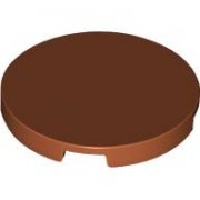LEGO Tile 3x3 Circle Mörkorange B3589-6527827