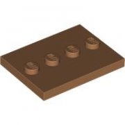 LEGO Minifigursplatta 3x4 Medium Nougat B1756-6528536