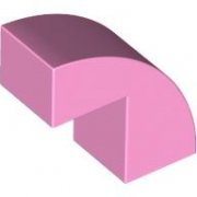 LEGO Brick 1x2x1 2/3 Bow W. Cutout No.1 Rosa B3228-6540392