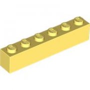 LEGO Brick 1x6 Ljusgul B0783-6541347