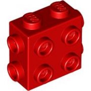 LEGO Brick 1x2x1 2/3 W. 8 Knobs Röd B1525-6542271