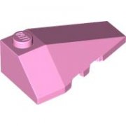 LEGO Right Roof Tile 2x4 W. Angle Rosa B0910-6543501