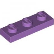 LEGO Plate 1x3 Medium Lavender B3558-6544043