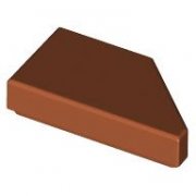 LEGO Tile 1x2 Deg. 45 Cut Left Mörkorange B0347-6553754