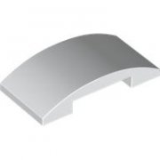 LEGO Plate W. Bow 2x4x2/3 Vit B4152-6554416
