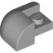 LEGO Brick 2x2x1 Bow Outside Corner W. Cutout Ljusgrå B0716-6569356