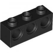 LEGO Technic Brick 1x3 W. 3 Holes Svart T1227-6572774